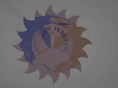 3D Design Ancient Sun Clock 3D print model