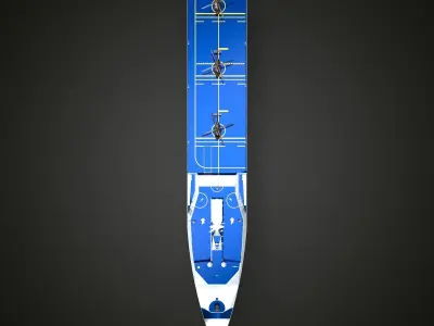 LPD Ship blue 3D model