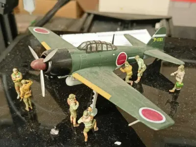 WWII Japanese airfield crew set 1 for 3d printing 3D print model purchase