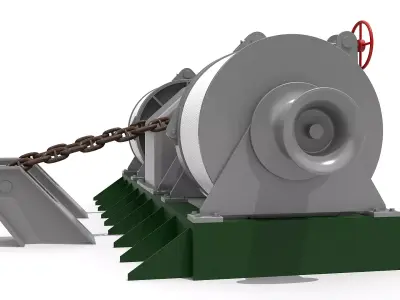 Windlass Anchor Winch 3D model