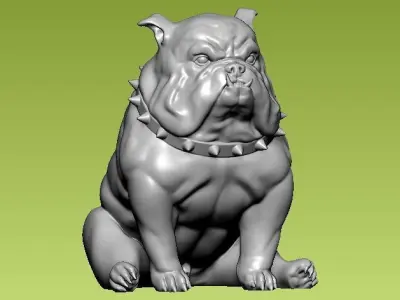 Pit Bull - 3D STL files can print Bully models or sculpt statues 3D print model