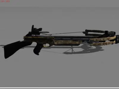 Crossbows  Low-poly 3D model