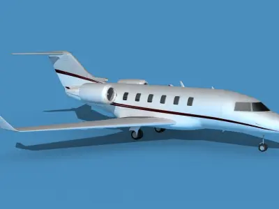 Bombardier CL604 Challenger V12 3D model