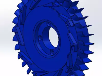 JET ENGINE-high pressure turbine 3D model