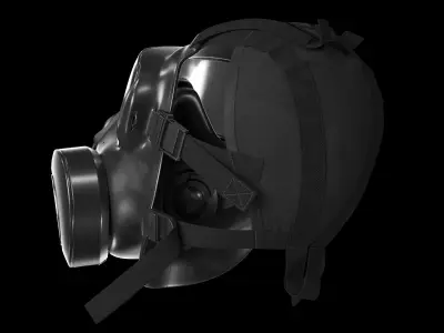 JSGPM M50 Full Face Gas Mask 3D model