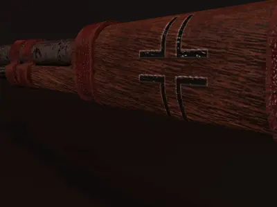 KAR98 wooden rifle Free 3D model