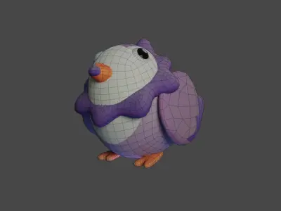 Bird Game Model 05 Low-poly 3D model