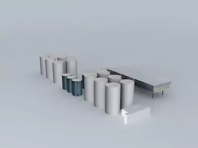 Lubrizol Tanks South Free 3D model