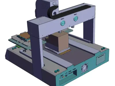 automatic screw locking machine for electronic products 3D model