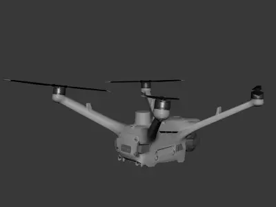DJI Matrice 4TD High-Poly Drone 3D Model 3D model