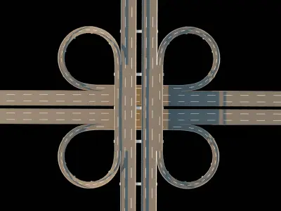 Highway Free 3D model