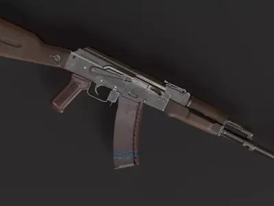 AK-74 Kalashnikov Rifle 3D model