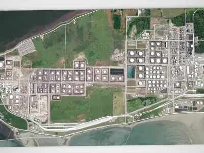 The Anacortes Refinery Washington United States 3D model