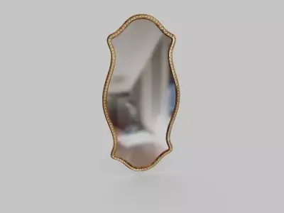 Antique Mirror 3D model 2