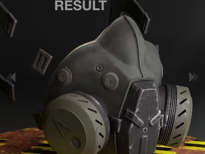 Metal Gear Solid V - Gas Mask 3D Model for Print 3D print model