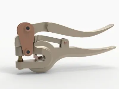 Single One Hole Punch Machine 3D model