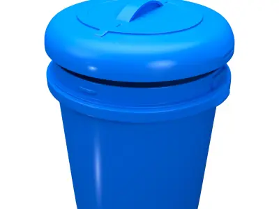 Dustbin trash can 3D model