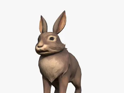 Rabbit Low-poly 3D model order