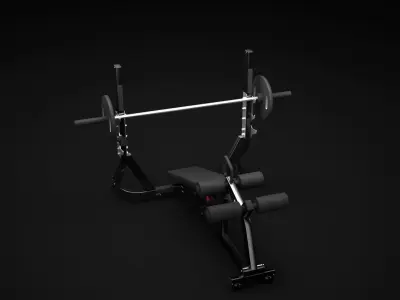 Decline Bench 3D model