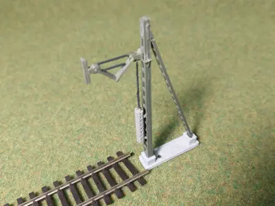 Catenery Pole End Type C 1-87 FDM 3D print model