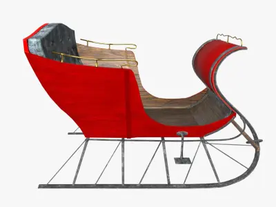 Christmas Sleigh Portland Cutter(1) 3D model