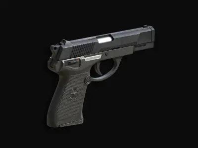 QSZ-92 Chinese Pistol AAA Low-poly 3D model