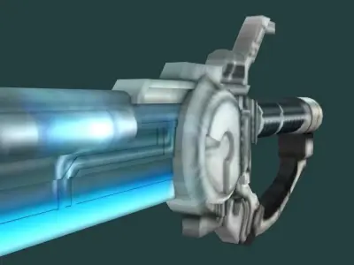 SciFi Futuristic Blade Low-poly 3D model