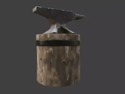 Anvil Set Low-poly 3D model purchase