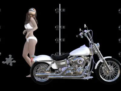 motor bike 3D model