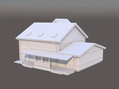 3D private building 3D model
