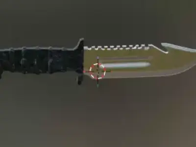 knife and machete 3D model
