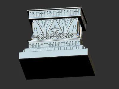 Egyptian Pharaoh Bust Base 3D print model