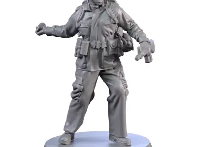 USA Vietnam Soldier 5 3D print model
