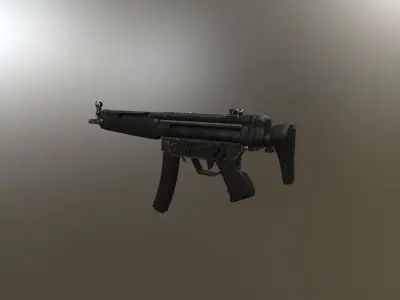 MP5A3 gun 3D model