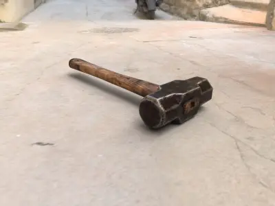  Old Sledgehammer 3d Mode Low-poly 3D model