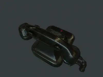 Old Retro phone pbr Low-poly 3D model