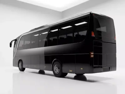 Luxury Low Poly Coach Bus 3D Model 03 Low-poly 3D model