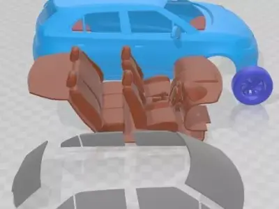 MG 3 2014 Printable Car  3D print model