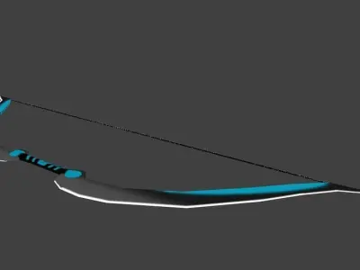 AdvanceBattleBow-2 bow and arrow Low-poly 3D model