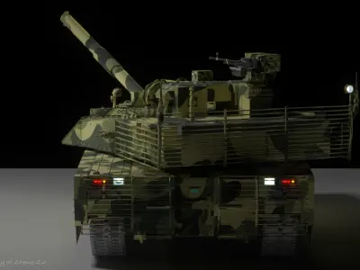 Mighty Tank T-90A 3D model