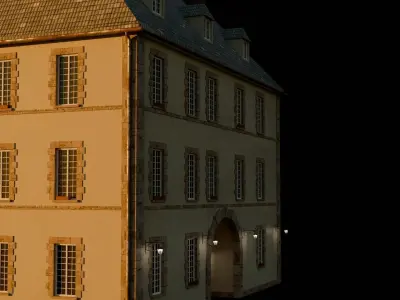 Medieval Building Low-poly 3D model purchase