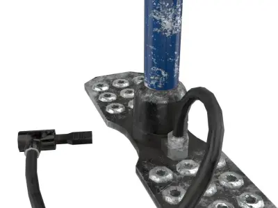 Air Pump Lowpoly Low-poly 3D model