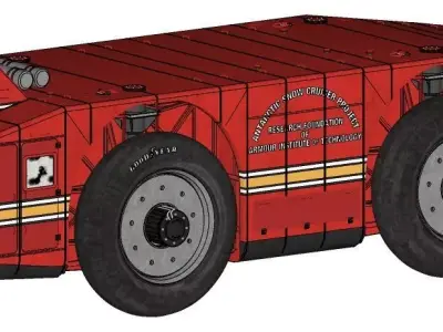 ARCTIC SNOW CRUISER DE 1940 Low-poly 3D model
