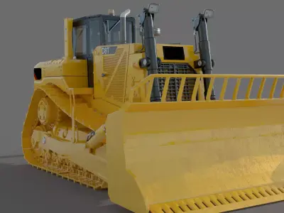 Track Type Tractor D8T 3D model