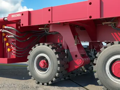  Self-Propelled Modular Transporter Mammoet Rigged 