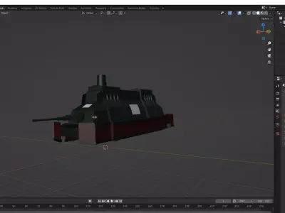 Astorian Empire Military Train Free 3D model
