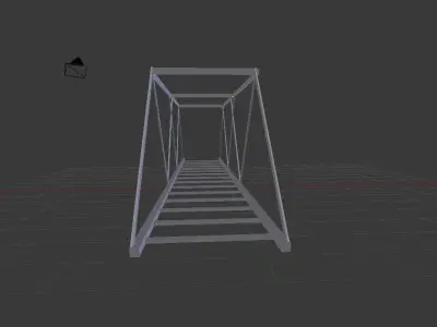 Ho scale model train bridge 3D print model