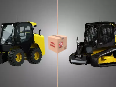 JCB Skid Steer Loader 325T and 260 3D Model Pack