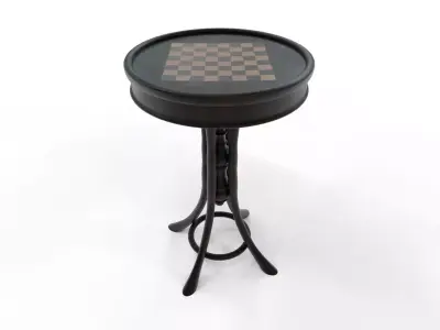 Antique Chess table 3D model