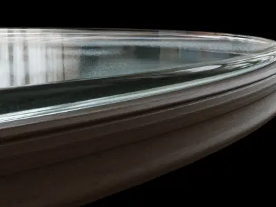 Antique Glass Table Low-poly 3D model